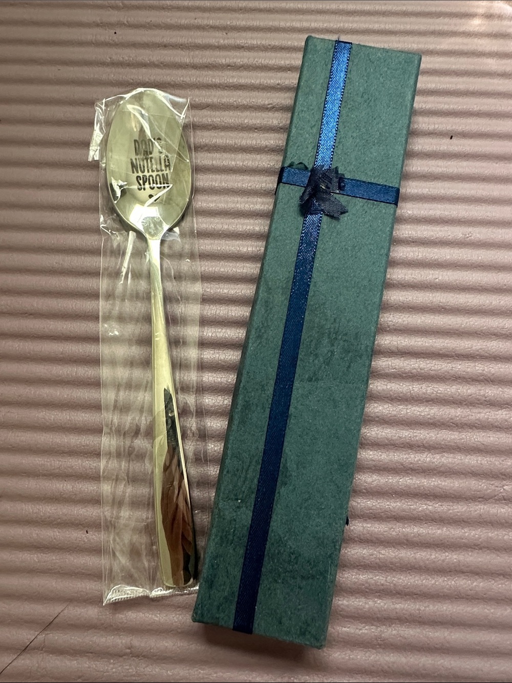 Engraved Stainless Steel 'DAD NUTELLA SPOON' in Silver - Picture 3 of 3